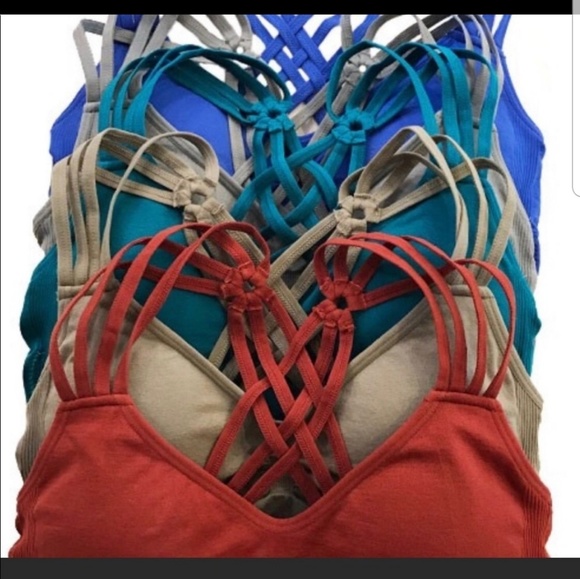 Taupe multi strappy bralette - Picture 3 of 3